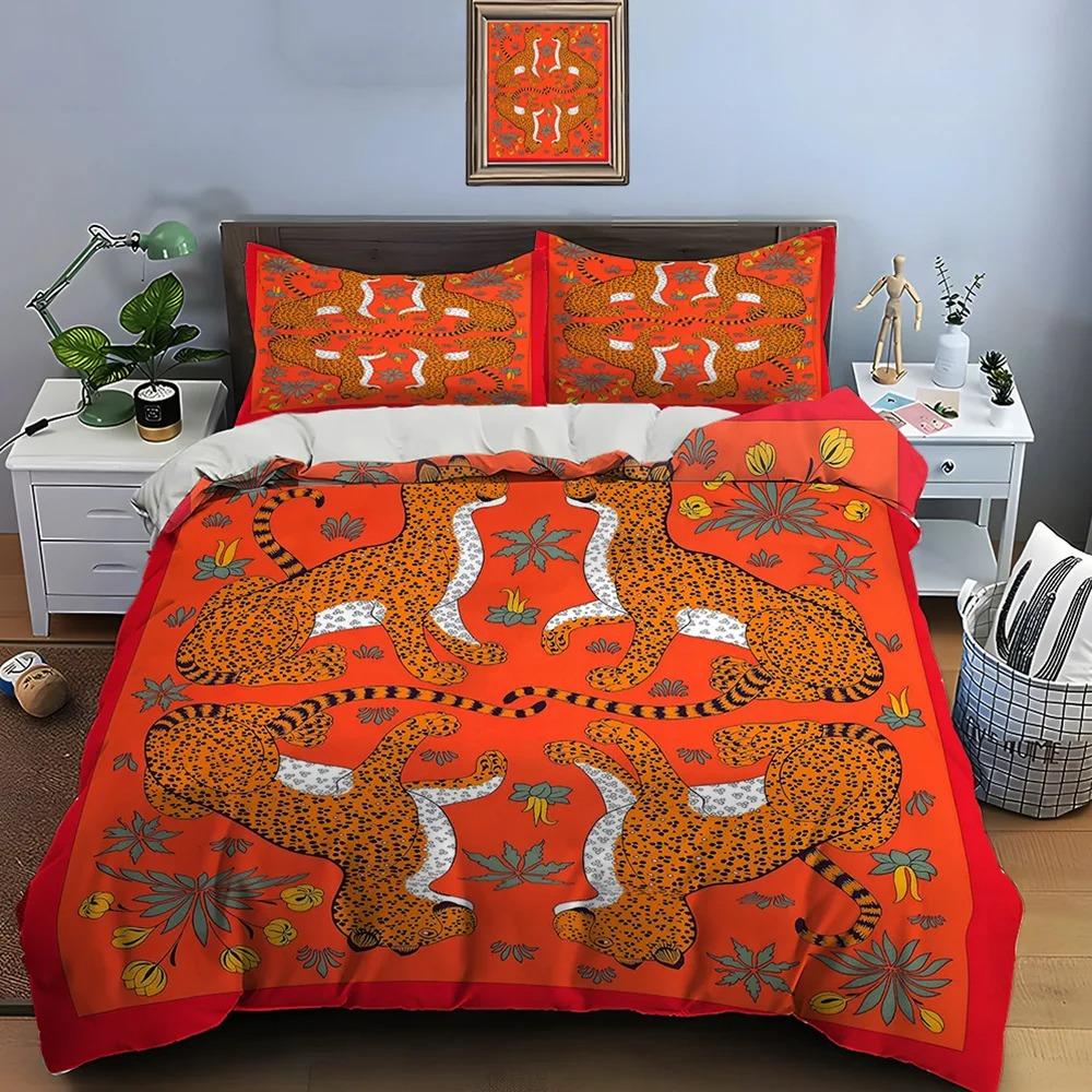 Retro Horse Harness Art Print Bedding Set 1 Duvet Cover 1/2 Pillowcases Adult and Children Bedding Set Luxury Gifts