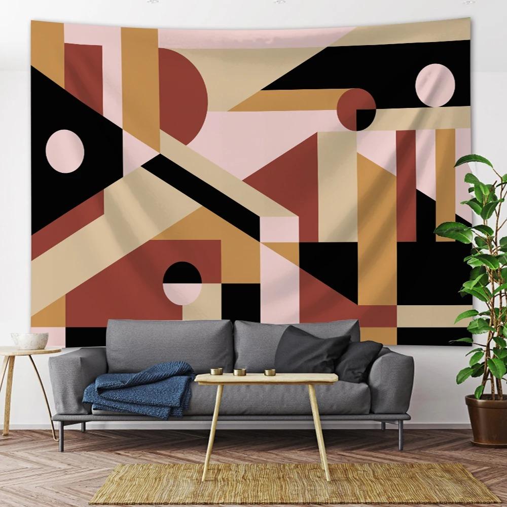 Простой регулярный узор для расположения, подвесная ткань, украшение на стену для дома, гобелен, офис, гостиная, гобелен