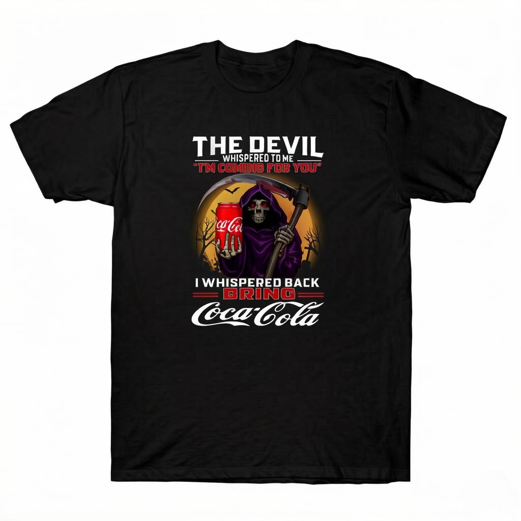 summer Grim Reaper Diet Coke Parody Soda Lover Dark Comedy TShirt Unisex Casual and Comfortable Tshirt Streetwear