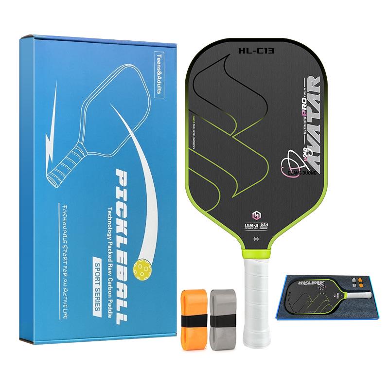 Pickleball Racket T700 Carbon Fiber Matte Silent Set - Professional Paddle Board for Competition