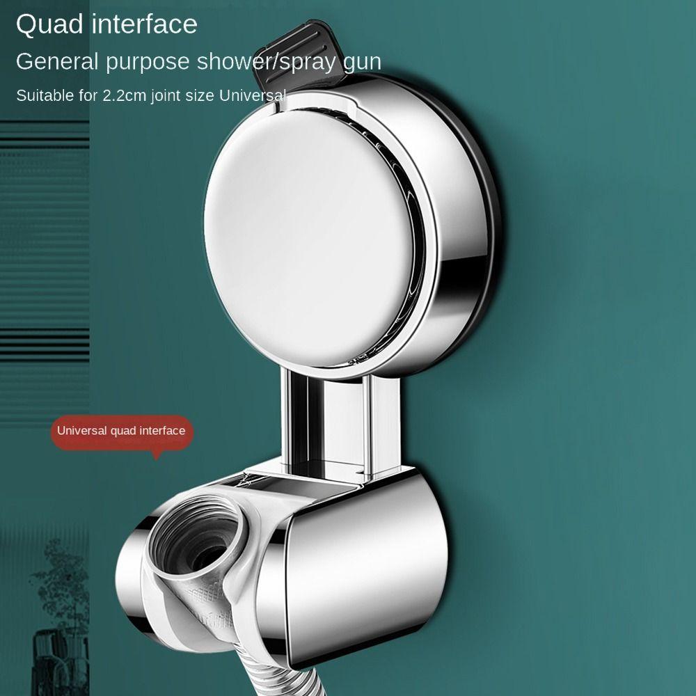 Настенный держатель для душевой лейки, тип на присоске, поддержка ручного распылителя, аксессуары для ванной комнаты