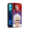 Anime One Piece Luffy Phone Case For Apple iPhone 12 13 Mini 11 14 15 Pro Max 7 8 Plus X XR XS SE 2020 2022 Black Silicone Case