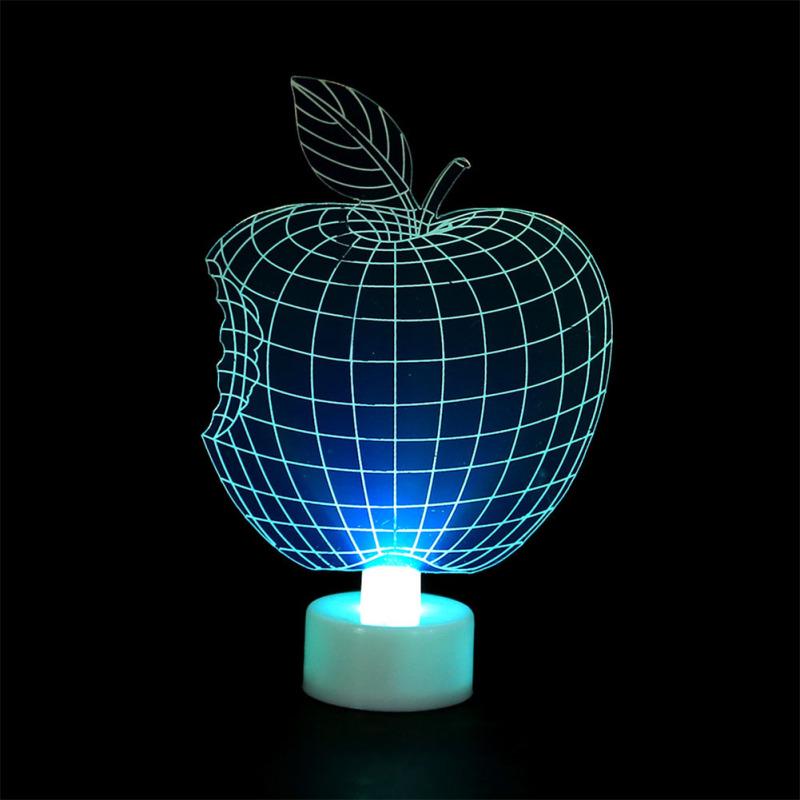 Светодиодный 3D Рождественский красочный ночник для украшения дома, рождественской вечеринки, детский подарок