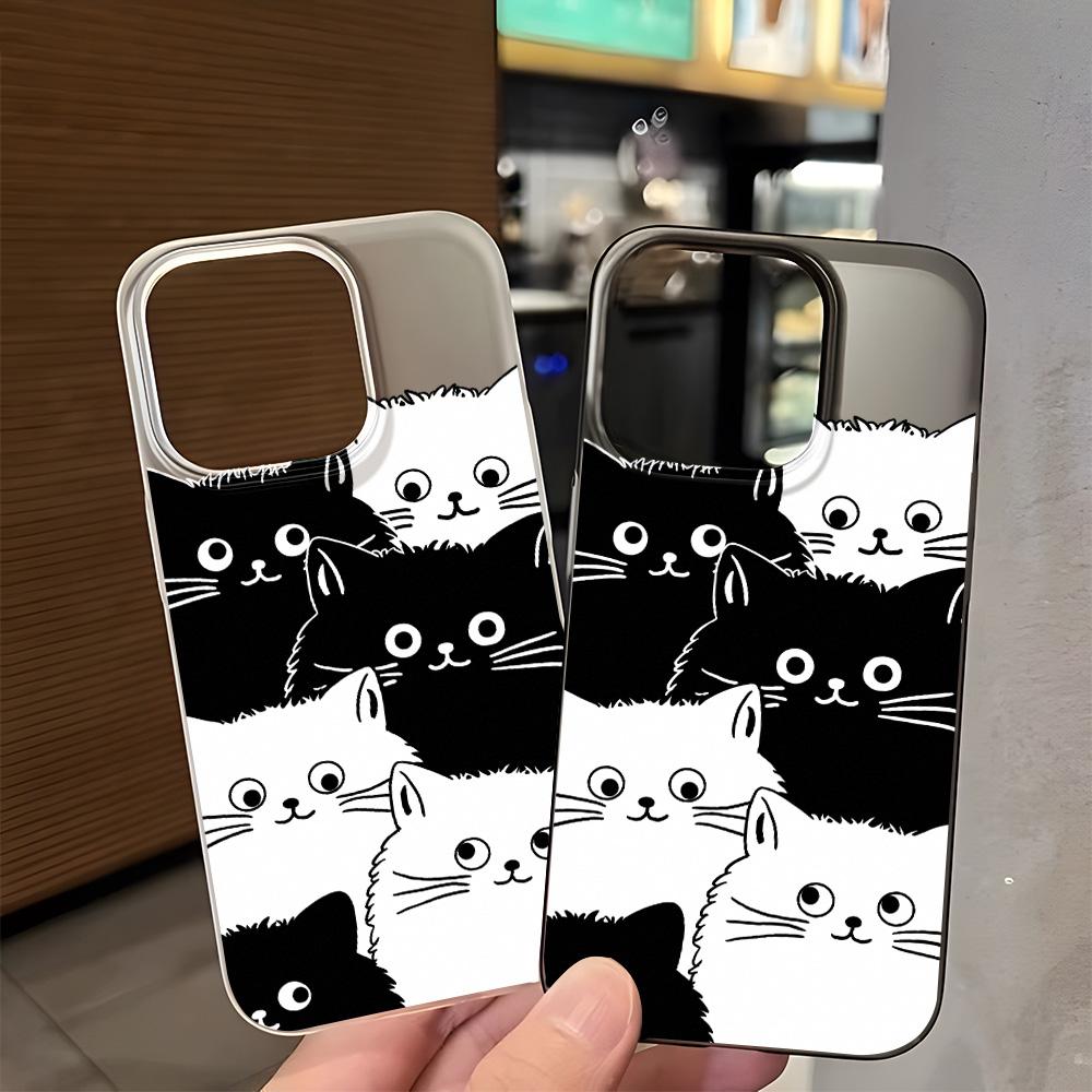 Чехлы для мобильных телефонов iPhone 11 13 15 Pro Max 12 14 Pro Max Чехол для iPhone 16 15 Plus 13 Pro 12 Матовая текстура с рисунком в виде мультяшных цветов