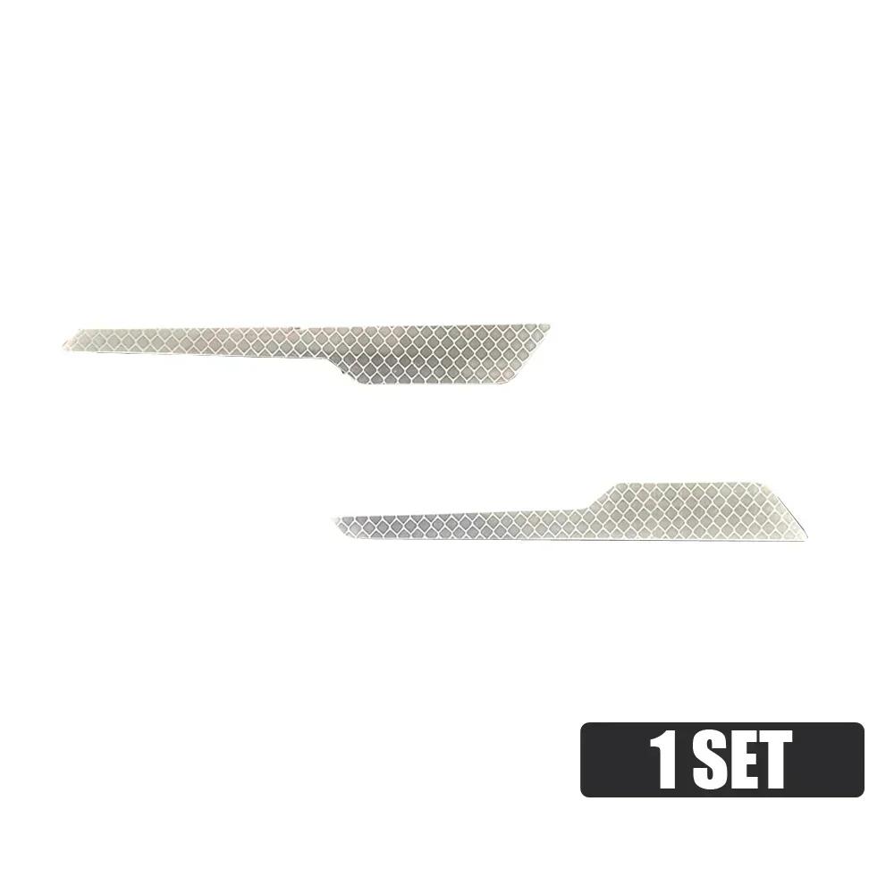 2 шт. светоотражающие предупреждающие наклейки на кузов автомобиля, наклейка на задний бампер автомобиля, светоотражающие полосы, декоративные аксессуары для экстерьера автомобиля