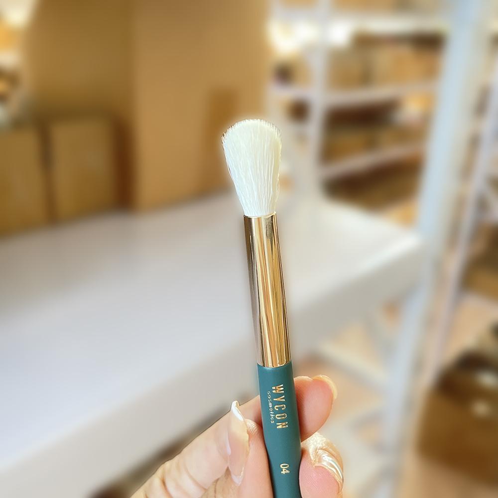 Набор кистей для макияжа wycon 01 Мягкая основа 02 Консилер 03 Пудра для щек 04 Тени для век 05 Плоские короткие косметические кисти для теней для век