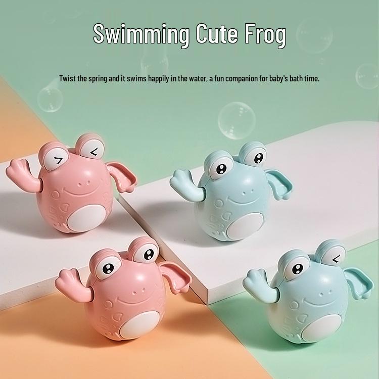 Заводные игрушки для ванной: Желтая утка и черепаха рыба-клоун для детей