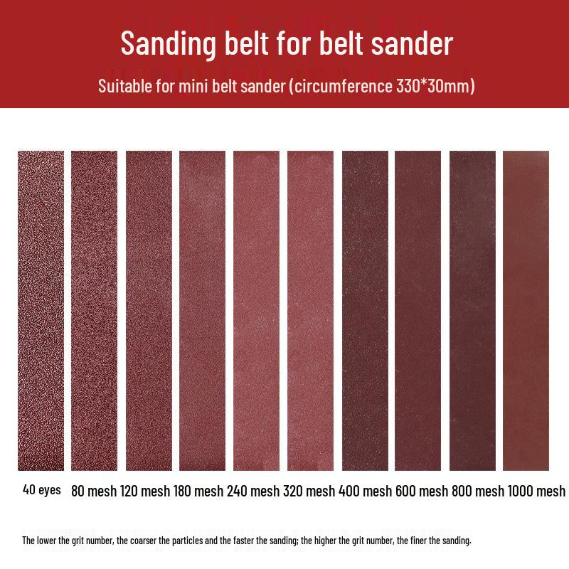 Мини шлифовальный станок для заточки ножей с лентой из оксида алюминия 330*30 мм