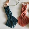 Брелок для ключей в богемном стиле ручной работы с кисточкой и пряжкой в ​​этническом стиле декоративный винтажный ручной работы макраме