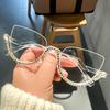 Винтажные анти-синий свет оптические бриллиантовые очки кошачий глаз женские для женщин роскошный бренд дизайнерская оправа для очков