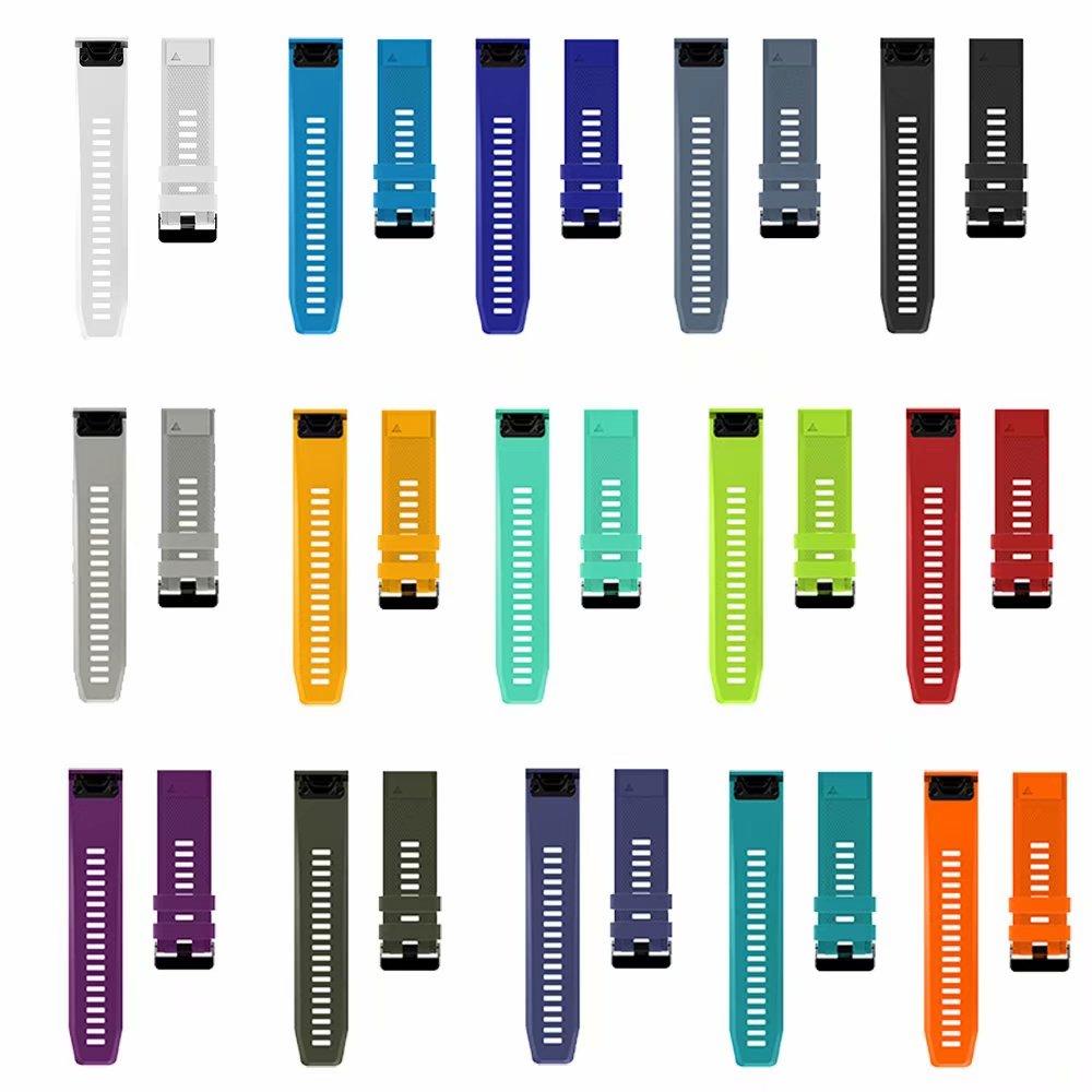 Ремешок для часов Fenix 7 22 мм, ремешки для Garmin Fenix 5X Plus, 26 мм Fenix 6S Pro, сменный силиконовый ремешок 20 мм, быстросъемный ремешок