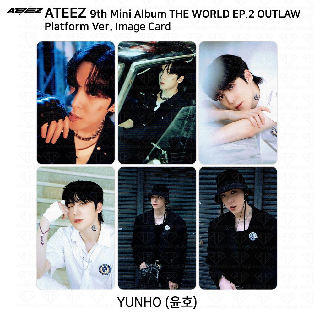 ATEEZ 9-й мини-альбом THE WORLD EP.2 OUTLAW Platform Ver QR Фотокарточка Изображение карты