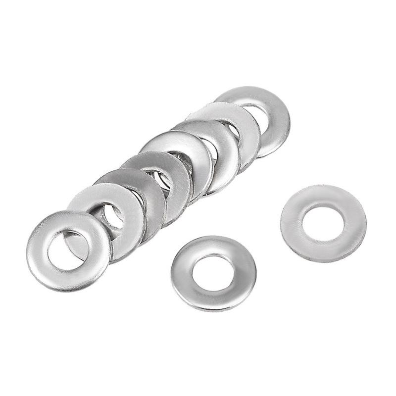 Industrial Aluminum Profile Metal Flat Washer, Carbon Steel Nickel Plated, Sizes M5, M6, M8 Connector.