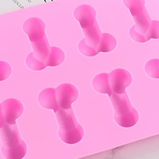 Многоцелевая пищевая отличная гибкая форма для кубиков льда в форме пениса, форма для выпечки