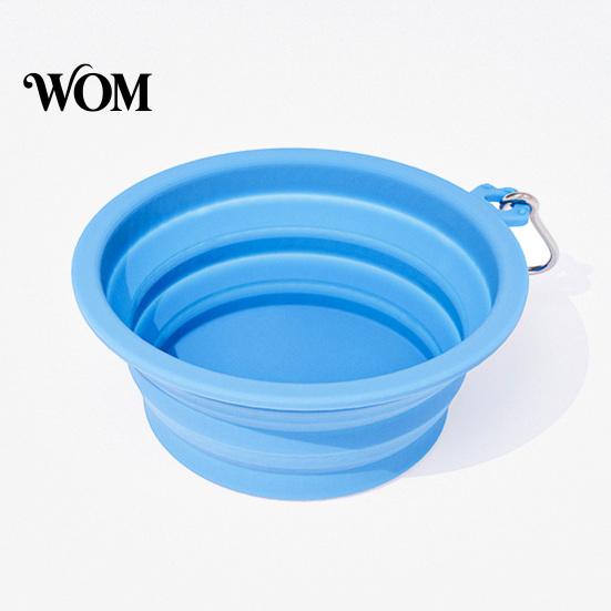 Dog Water Bowl Foldable Bowl, Collapsible Cat with Carabiner, Portable Pet Silicone for Dogs Cats Travel Camping Paw Shape