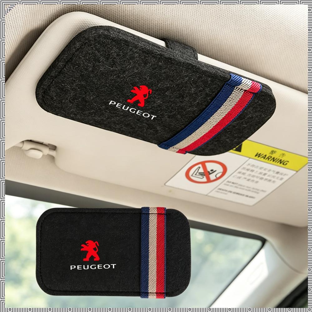 1pc Glasses Case Storage Clip Organizer For Peugeot lion 206 307 308 3008 207 208 407 508 2008 5008 107 Car Hub Cap Accessories