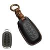 Leather Car Key Case Cover Fob Protect for Hyundai Fista I30 I35 I40 Kona Elantra Solaris Grandeur Accent Santa Fe Holder Shell