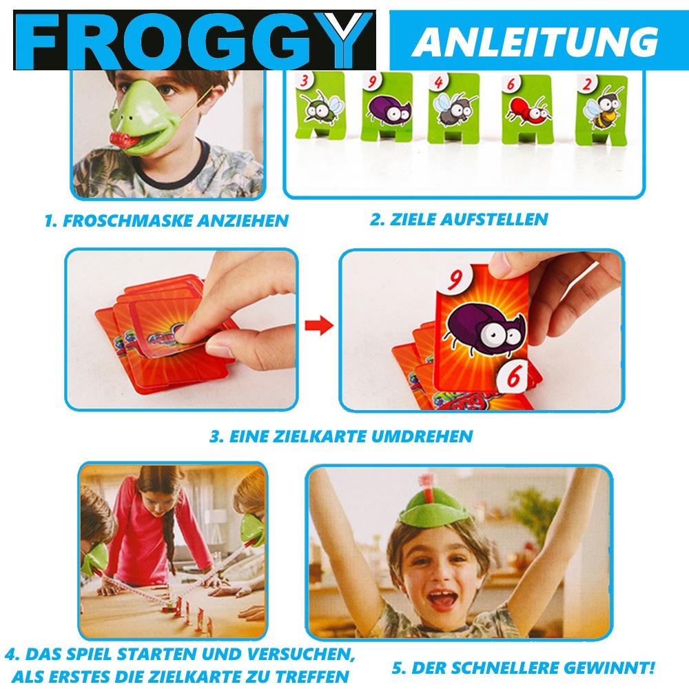 ЛЯГУШКА Сможешь поймать жука? Семейная игра, игра для вечеринок для детей от 4 лет.