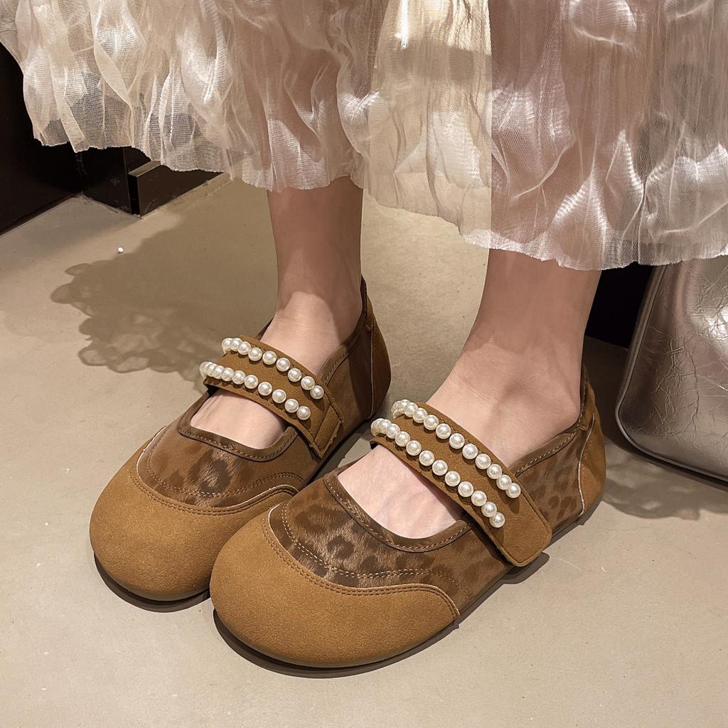 French Retro Mary Jane Shoes Women's 2025 Summer New Versatile Skirt Gentle Bow Ballet Style Shoes