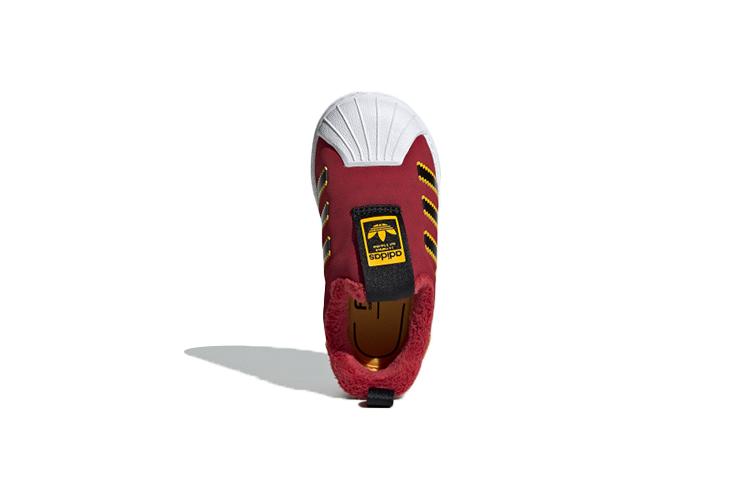 adidas Оригинальные SUPERSTAR 360 Canvas Удобные Нескользящие Термо Низкие Детские Кроссовки Малыш EE6419