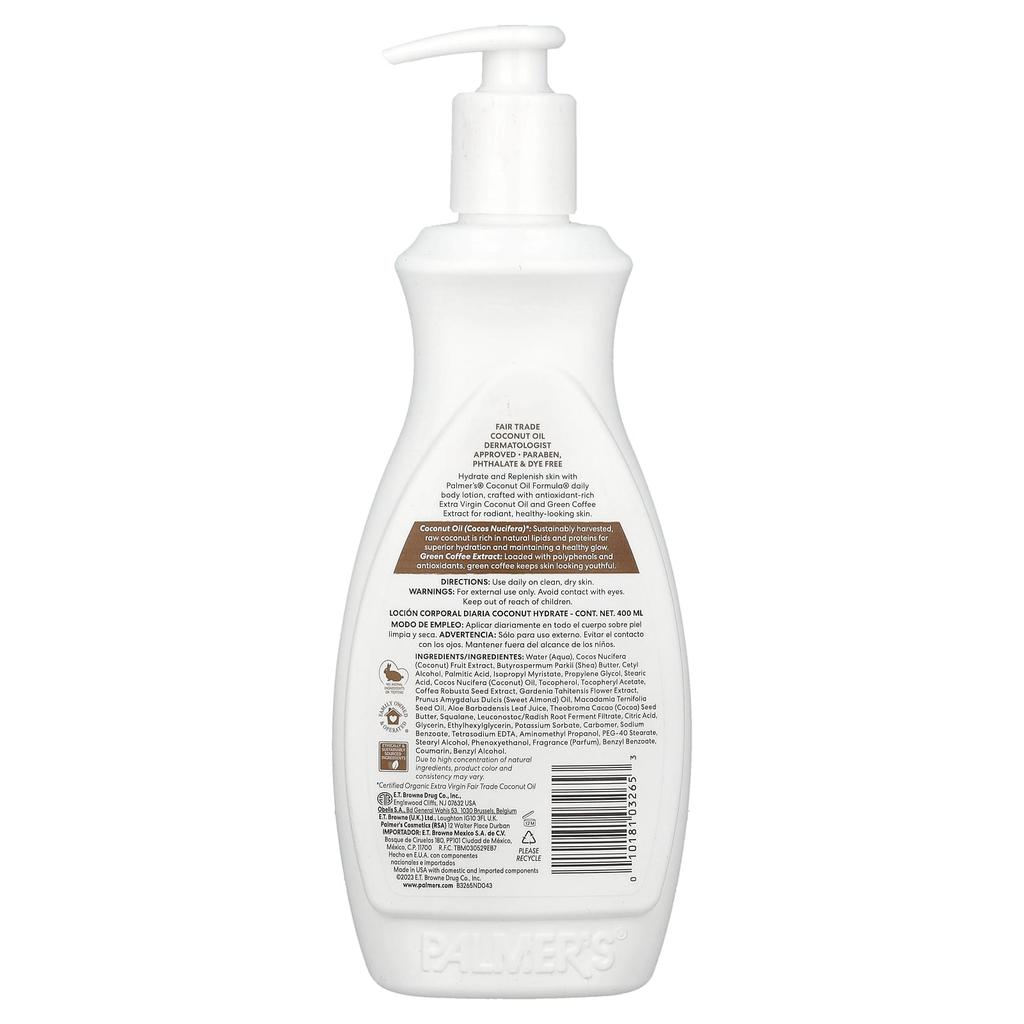 Palmer's Coconut Hydrate, Daily Body Lotion, 400Ml(13.5Fl Oz)