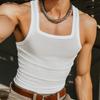 Мужские летние бретели без рукавов текстура повседневные майки майки