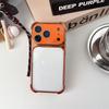 Чехол для iPhone 17 Pro с большим окном и прозрачной задней панелью для 16 Pro, гальванизированный 15 Pro и 14 Pro