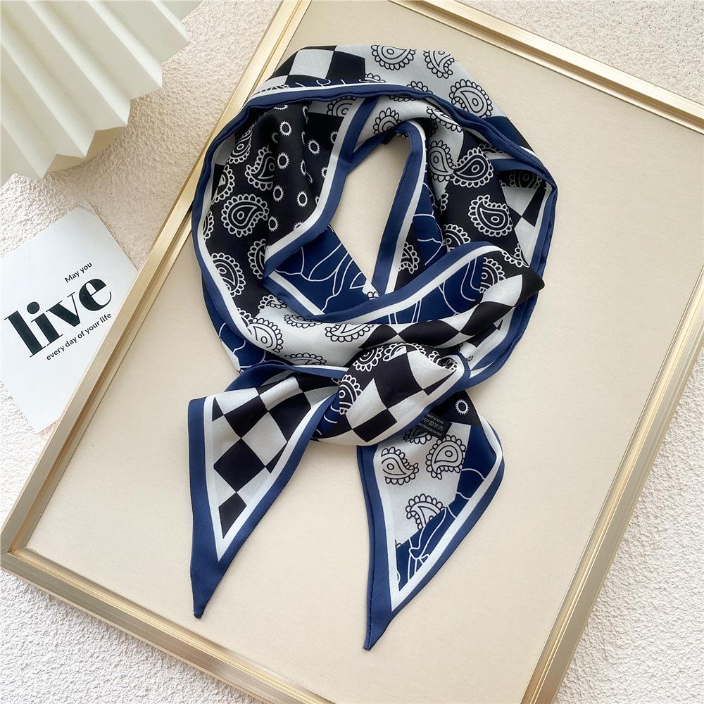 New Scarves Silk Scarves Women'S Spring And Autumn Season Long Decorative Professional Scarves Summer Thin Styles Paired With Shirts Stylish