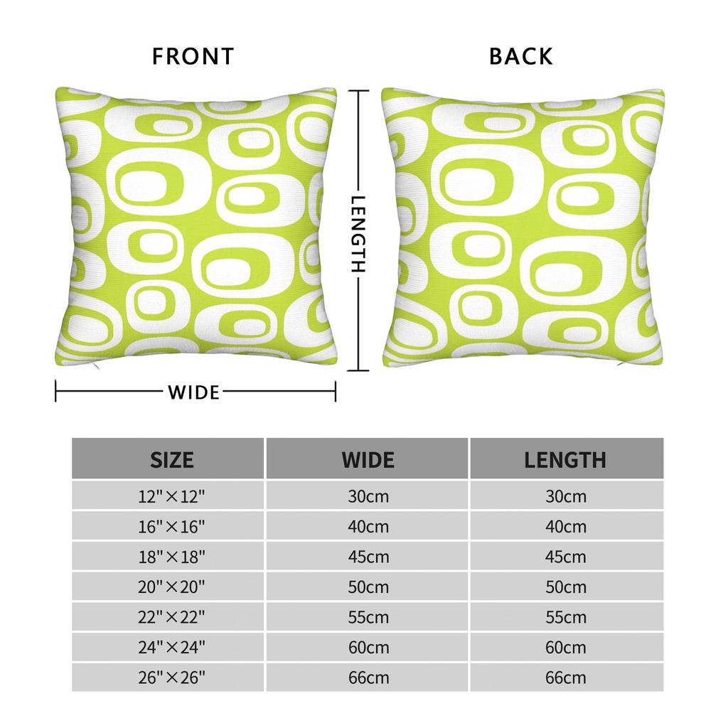 Lime Green Abstract Pattern Pillow Cover Fashion Pillow Case For Chair Sofa Home Decor Comfy Pillowcases Gift