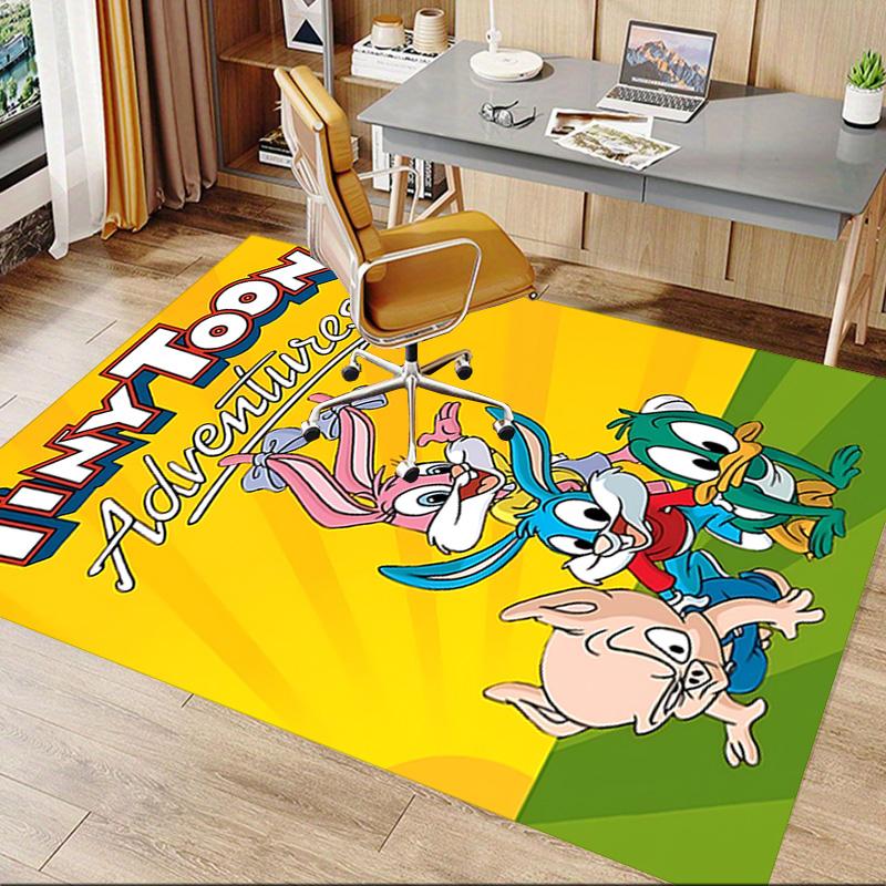 Ковер Whimsical Fun из Tiny Toon Adventures для игровой комнаты, спальни, гостиной, дивана, домашнего декора, нескользящий коврик для игровой зоны детей
