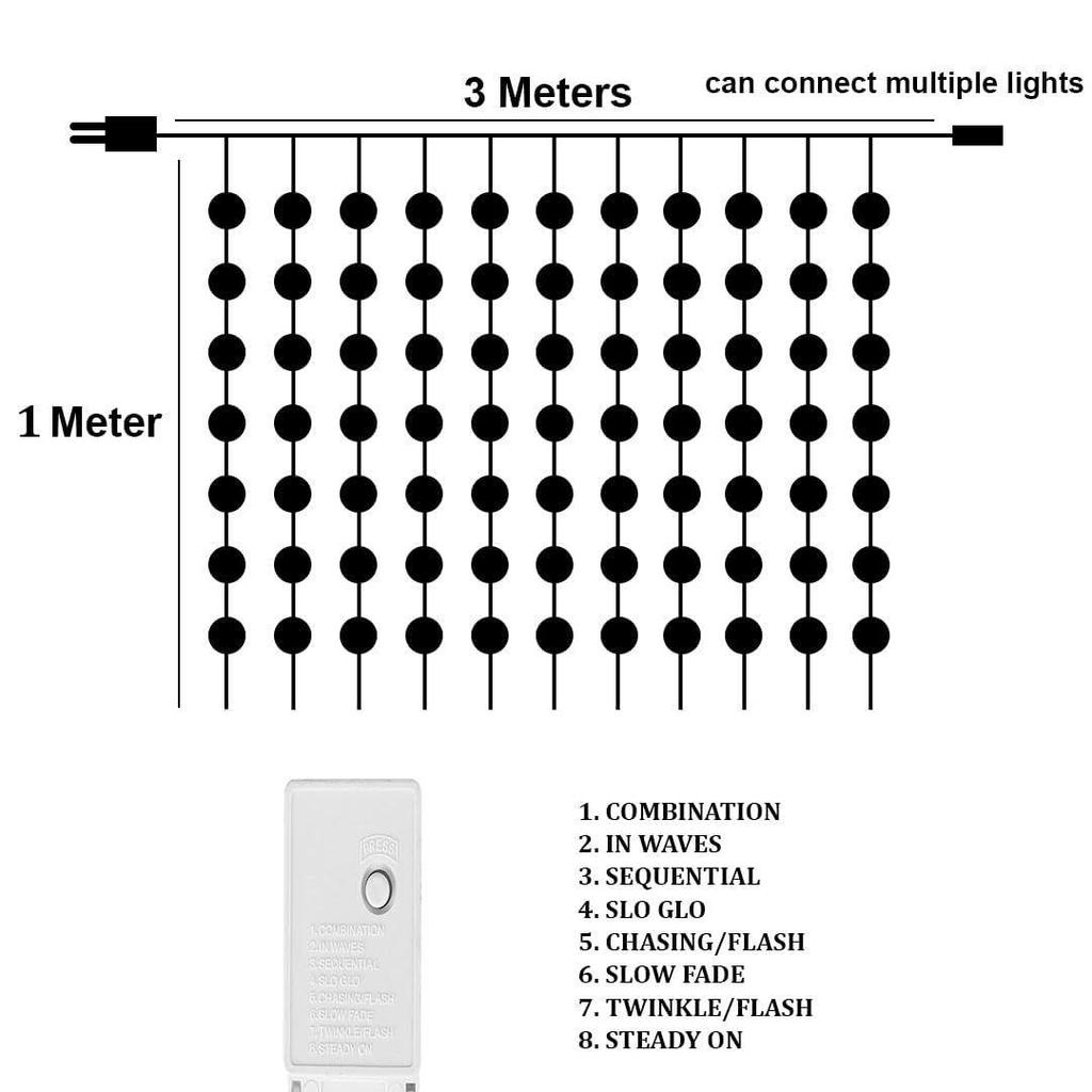 80 Светодиодных гирлянд в виде хрустальных шаров для украшения дома, теплый белый свет, гирлянда, занавес, подвески-шары, 3x1 м