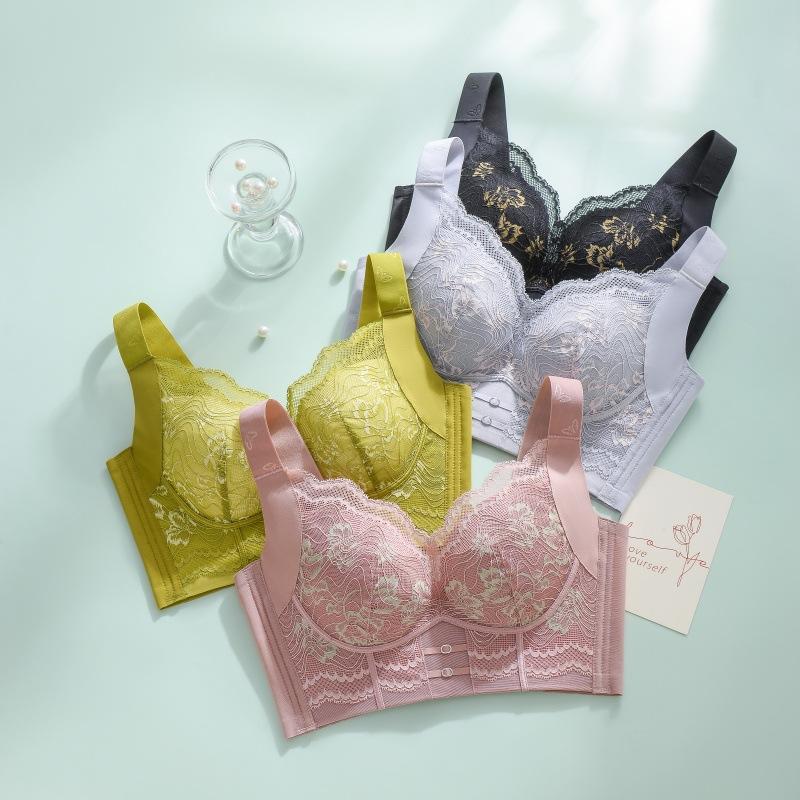 Нижнее белье большого размера для женщин, бюстгальтер с полной чашкой и тонким вырезом, регулируемый бюстгальтер с эффектом пуш-ап