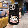 Чехол для телефона: 2D плоский дизайн, подходит для защитного чехла iPhone 18 17 16 15 14 13 Pro, трехцветный кот, идеальный подарок на Рождество и Хэллоуин