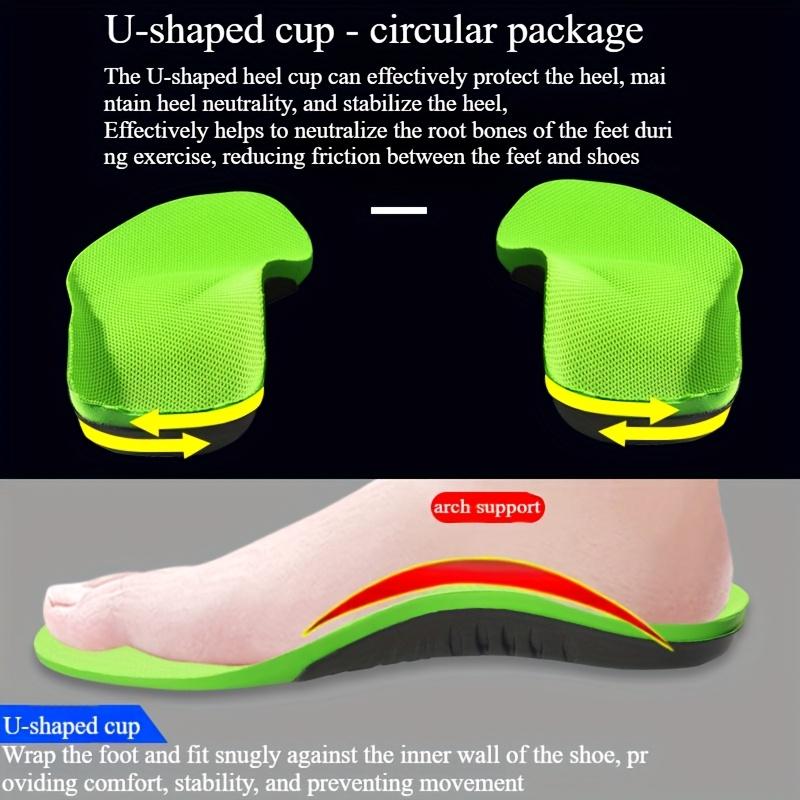 Sports Insole EVA - Shock-absorbing Insole with Arch Support and Heel Cushioning, Enhancing Comfort, Shock-absorbing Softness, Anti Slip and Anti