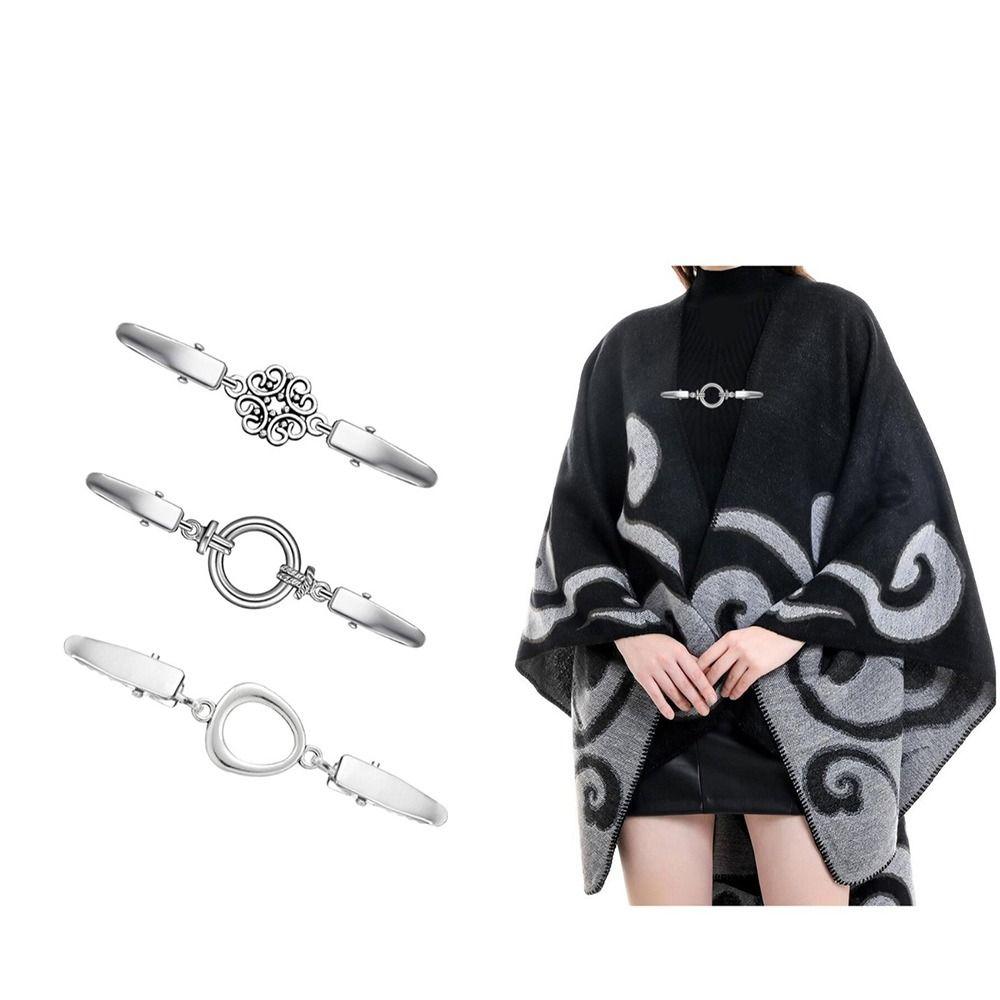 Alloy Collar Clip Anti Slip Sweater Clasp New Cloak Buckle Men