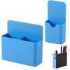 2Pcs Magnetic Storage Box Durable Lightweight Pencil Organizer Versatile Magnetic Sundries Box for Refrigerator Whiteboard