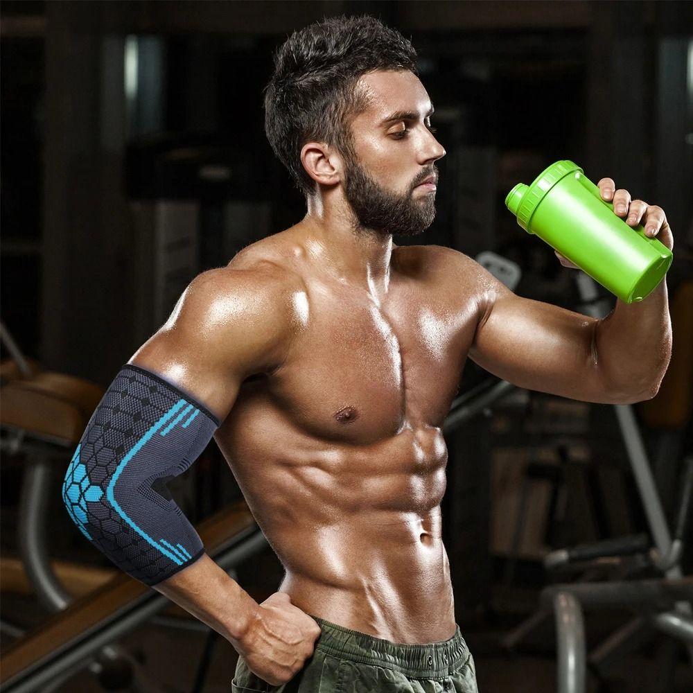 Поддержка руки Спортивные налокотники Тяжелая атлетика Тренировки Компрессионный налокотник Теннис Гольф