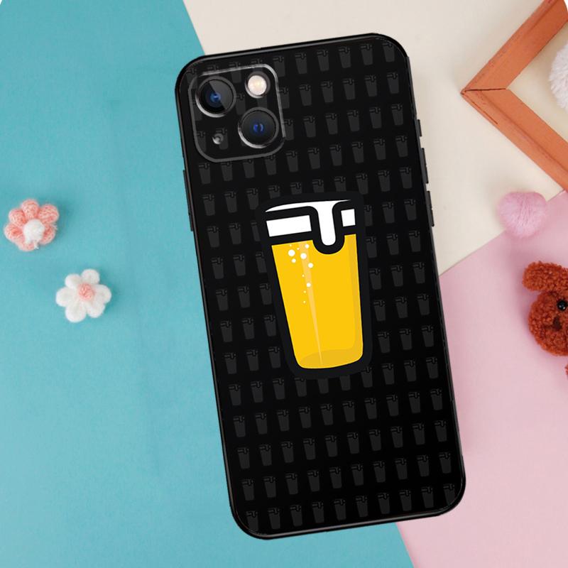 Beer Phone Case For iPhone 16 15 13 12 11 14 Pro Max Plus Mini XR 16e Funda Silicone Back Cover