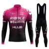 HUUB Long Sleeve Cycling Jersey Set Breathable Quick-Dry Performance Wear Men Women Road Bike Riding