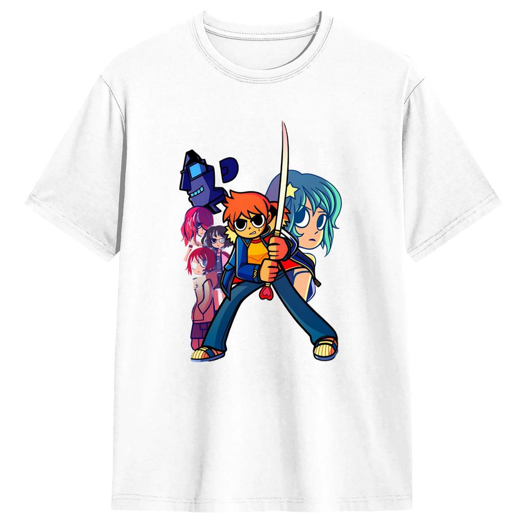 Unisex Tshirts Scotts Pilgrim Fashion Cotton Tees Short Sleeve T Shirts O Neck Clothes Gift Idea