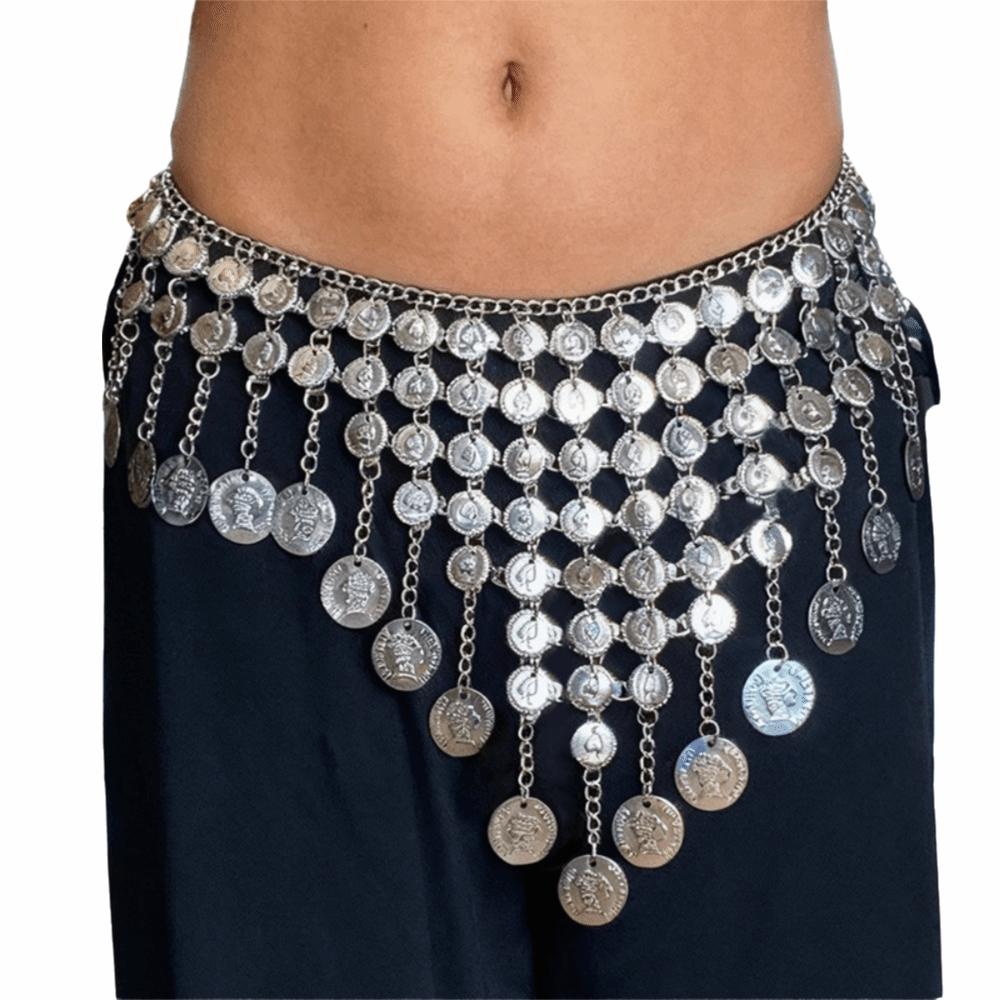 Tassel Belly Chain Vintage Waist Chain Belt Belly Dance Scarf Dress Accessories