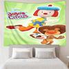 JoJo's Circus Print Tapestry, Backdrop, Easy Setup, Ideal for Bedroom, Office & Living Room, with Aesthetic Wall Hanging Decor.