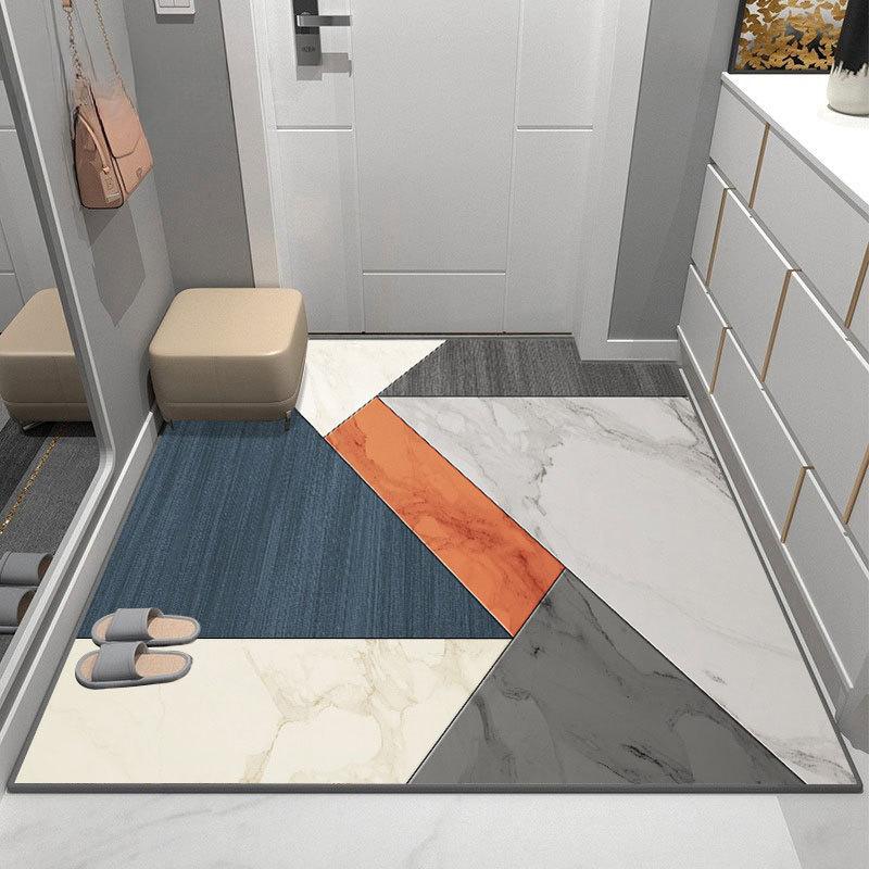 Современный ковер для входа, утолщенный, моющийся, ковер для гостиной, спальни, напольный коврик, коврик для ног