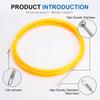 4mm Electrician Tape Conduit Ducting Cable Puller Tool 10-50M Fiberglass Rodder Fish Tape Cable Push Puller Wiring Installation