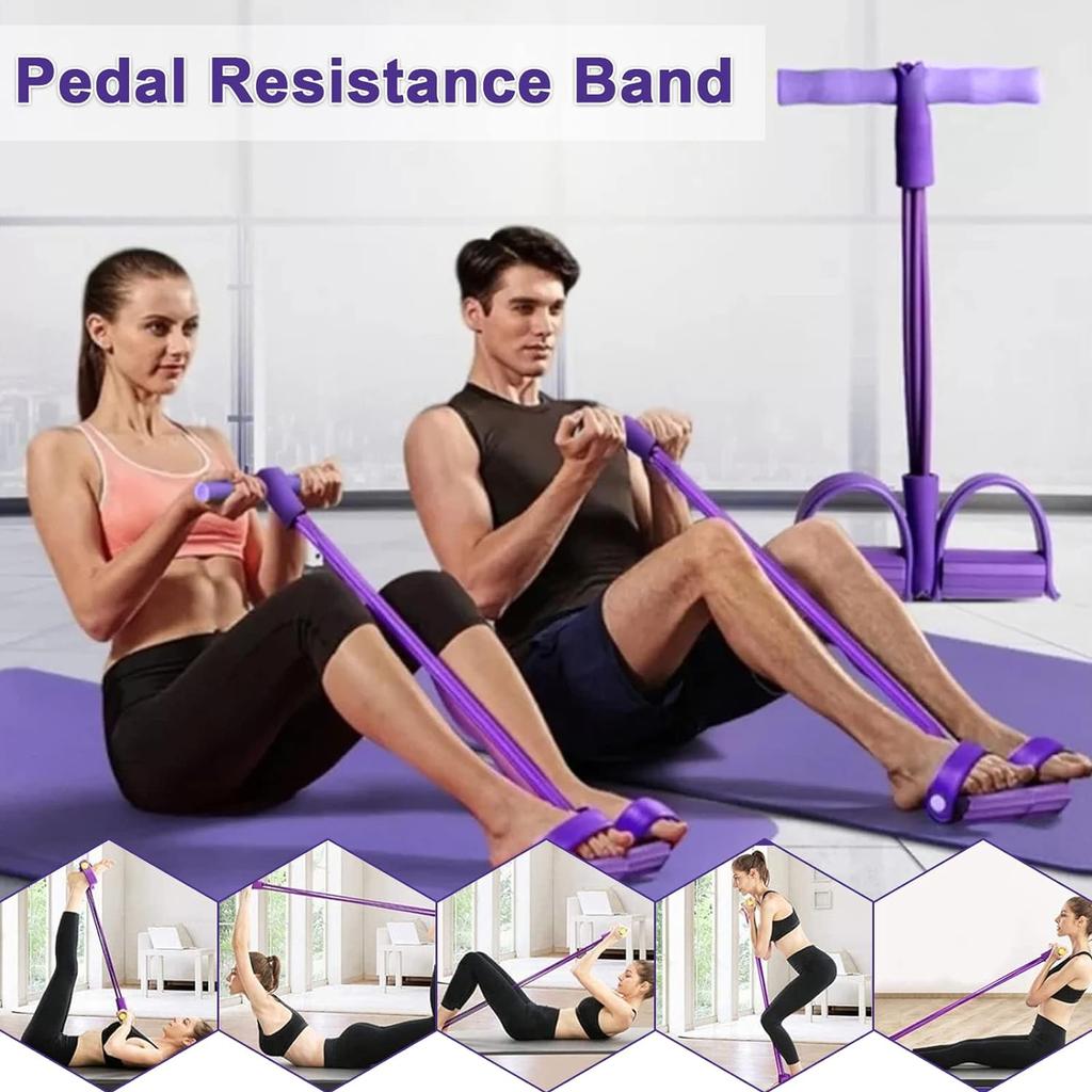 Pedal Puller Slim Waist Pulling Rope Sports Resistance Rope Fitness and Fitness Pedal Resistance Belt