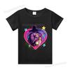 Kids Clothes Cartoon Anime K-Pop Demon Hunters Print T-shirt Rumi Zoey Mira Tops Huntrix Saja Boys Derpy Tiger Children Clothing