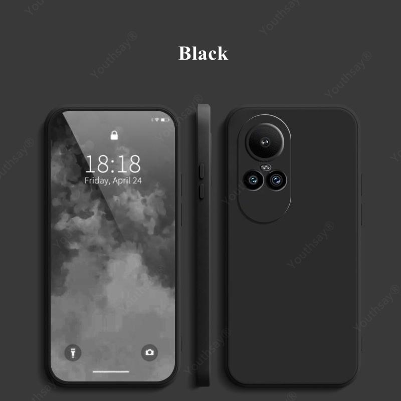 Жидкий силиконовый чехол для OPPO Reno 10 5G чехол Reno 10 Pro чехол Funda Coque мягкий бампер для телефона TPU для Reno 10