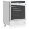 VidaXL Oven Cabinet Porto Glossy White Engineered Wood 853999