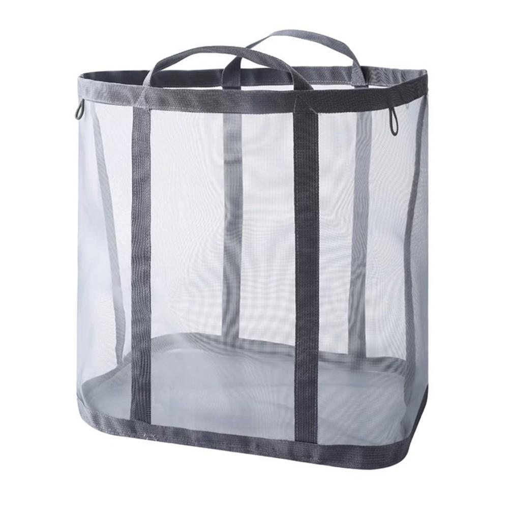 Foldable Laundry Basket Mesh Storage Basket Wall-mounted Storage