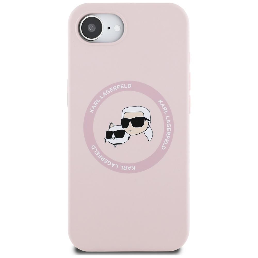 Etui do iPhone 16e Karl Lagerfeld MagSafe Różowe